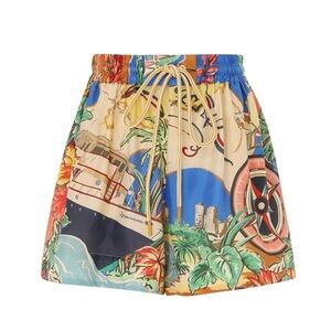 BRAND NEW NEVER WORN ZIMMERMAN ALIGHT DRAW WAIST SHORTS.